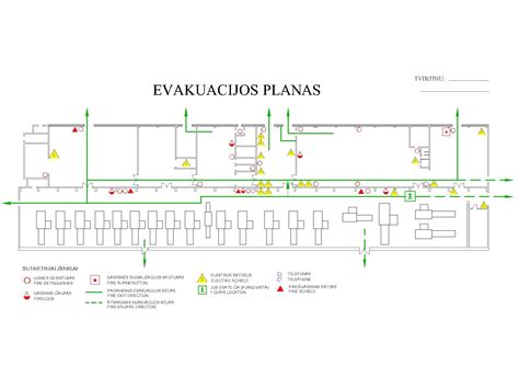 evakuacijos planas įstaigoje
