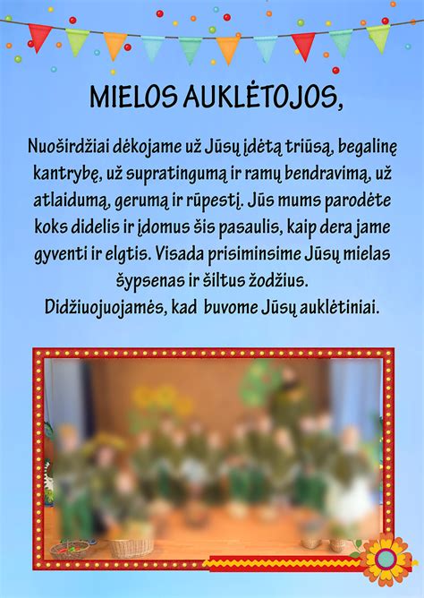 Darželio išleistuvių šventės idėjos