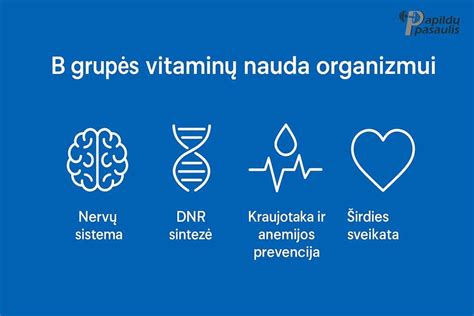 B grupės vitaminų nauda organizmui
