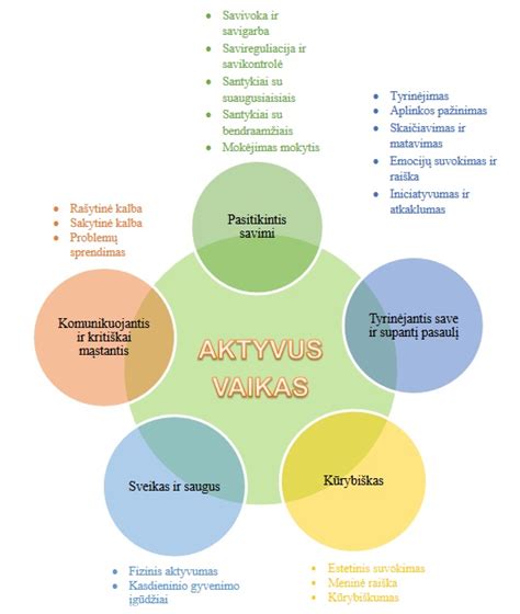 Schema su vaikų amžiaus grupėmis ir ugdymo planais