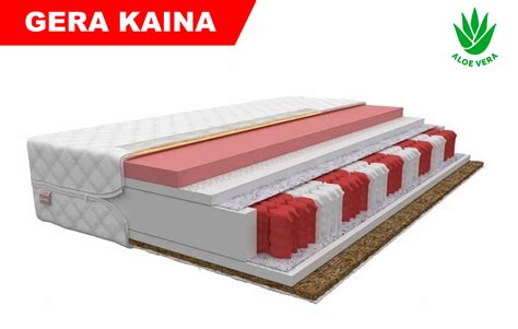Kokosinio čiužinio sluoksniai