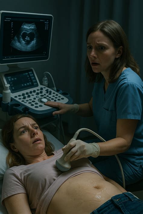 Nėščia moteris laukianti ultragarso tyrimo