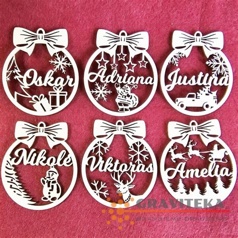 Vaikų dekoruoti Kalėdiniai žaisliukai