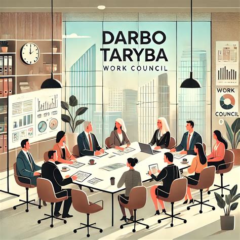 Darbo tarybos struktūros diagrama