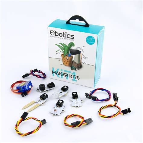 įvairių robotikos komponentų rinkinys