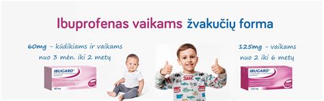 Paracetamolio ir ibuprofeno palyginimas vaikams