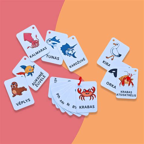 Loto kortelės su raidėmis ir paveikslėliais