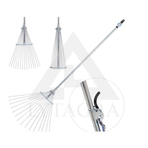 Veduoklinis grėblys darbui sode