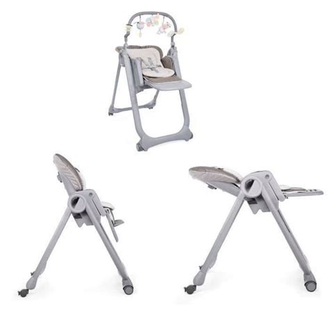 Chicco Polly maitinimo kėdutės reguliavimo mechanizmai