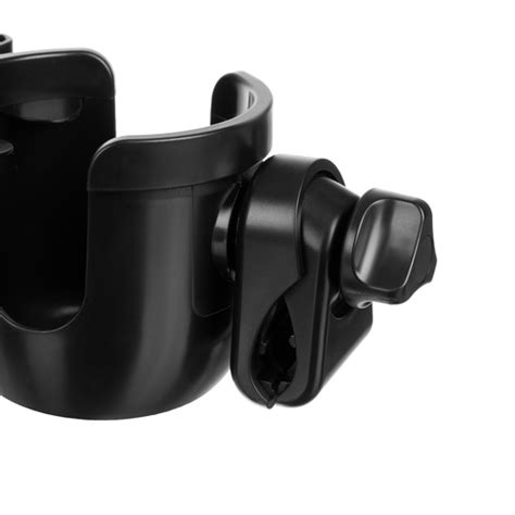 Sportinio vežimėlio rankena su integruotu buteliukų laikikliu