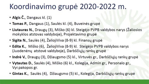 Koordinavimo grupės veiklos principai
