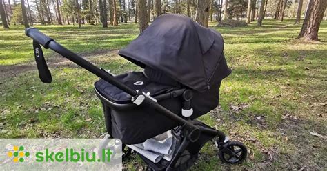 Bugaboo vežimėlio važiuoklės detalės ir ratų mechanizmai
