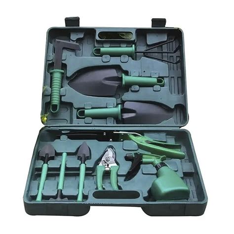 Sodo įrankių rinkinys ir pirštinės