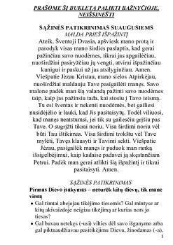 sąžinės patikrinimas