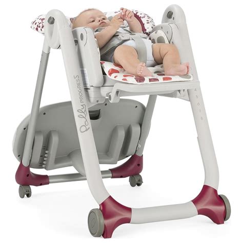 Chicco Polly Progres5 reguliavimo mechanizmai: aukštis, nugaros atlošas, pakojas