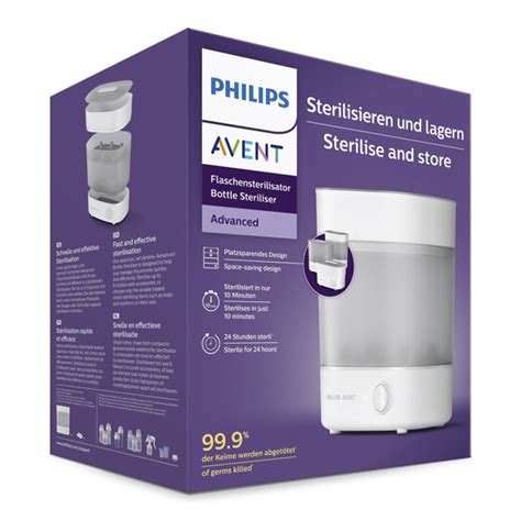 Schema kaip veikia Philips Avent sterilizatorius