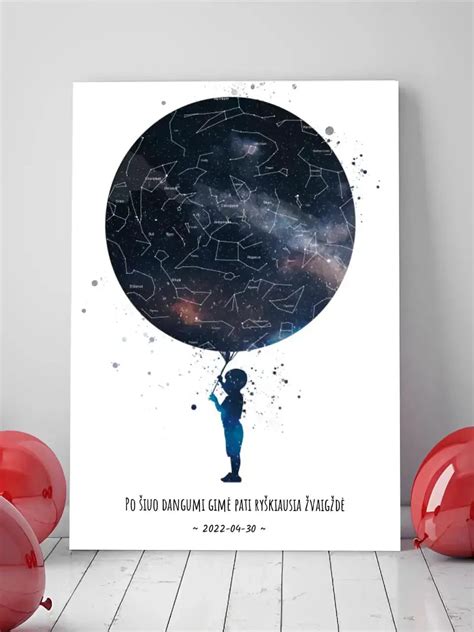 Vaikiškas žvaigždynų žemėlapis