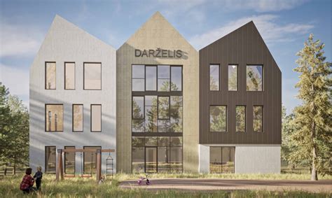 architektūrinis naujojo darželio projektas
