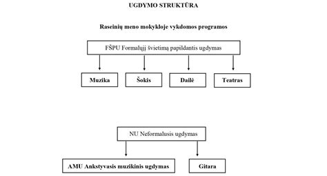 Schema, vaizduojanti ugdymo proceso etapus