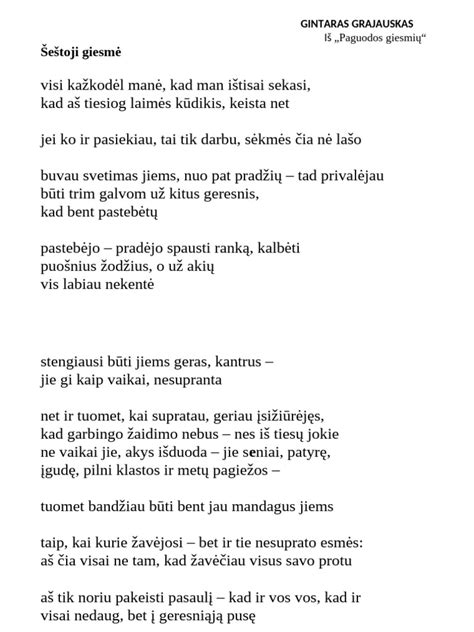 Eilėraštis 