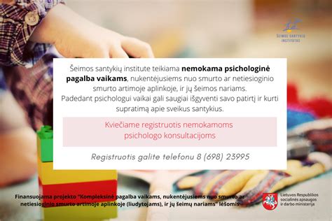 vaiko liga psichologinė pagalba