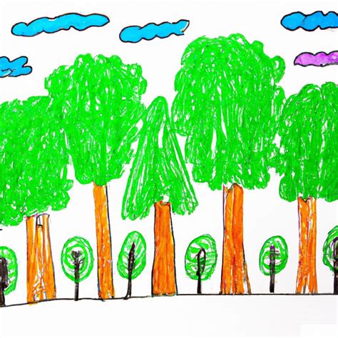 Vaikų piešiniai programėlėje