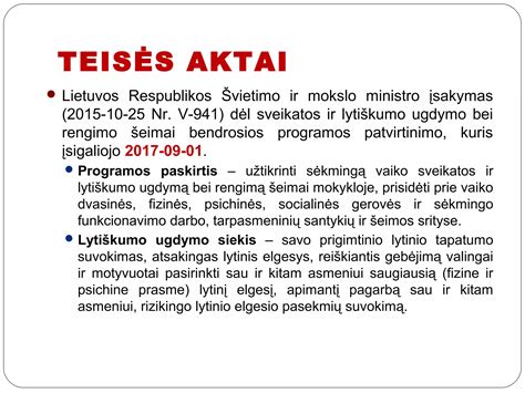 Lietuvos švietimo teisės aktai