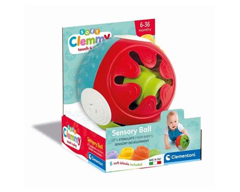 Clementoni Clemmy sensorinis kamuoliukas su įvairiomis faktūromis