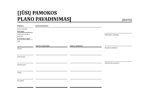 Pamokų planas emociniam ugdymui