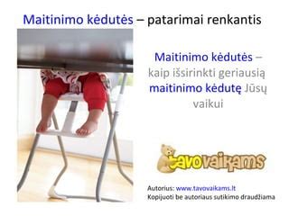 Patarimai renkantis saugią kūdikio lovytę