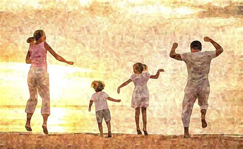 Laiminga šeima su trynukais