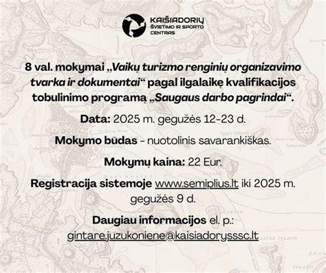 vaikų turizmo renginys gamtoje