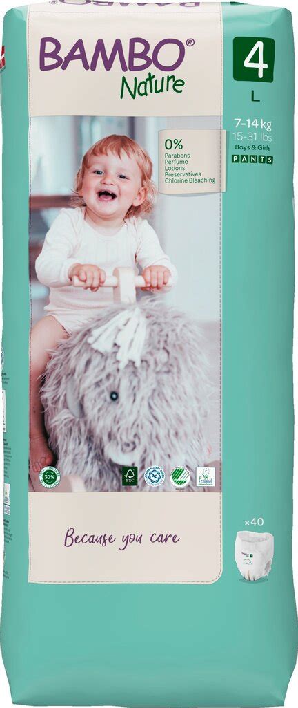 vaikiškos sauskelnės Bambo Nature