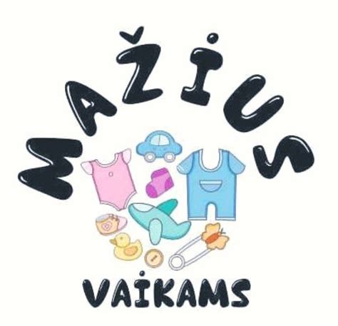 Įvairūs vaikiškų prekių prekės ženklai ir aksesuarai
