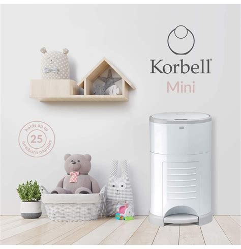 Korbell sauskelnių konteineris su kojiniu pedalu