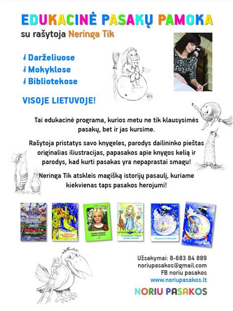 Neringa Trinskytė veda pasakų kūrimo užsiėmimą vaikams