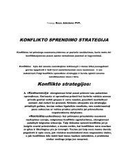 Mokinių konflikto sprendimo strategijos