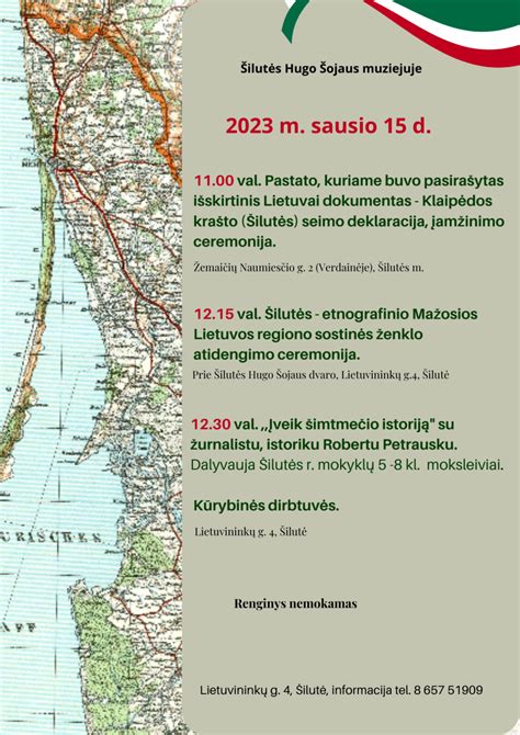 Šilutės rajono žemėlapis su švietimo įstaigomis