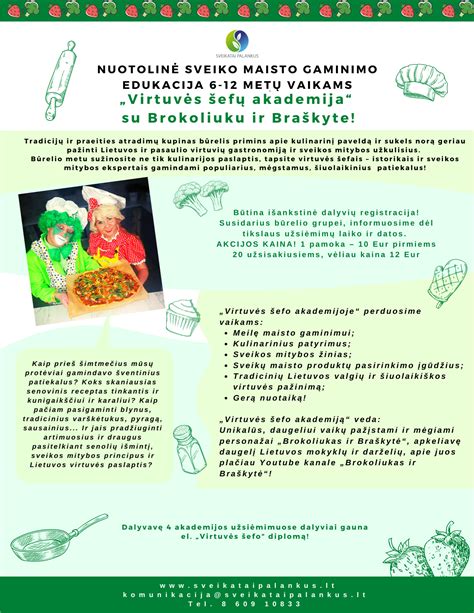 Sveiko maisto edukacija vaikams