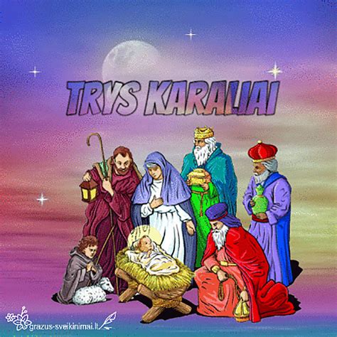 Trys karaliai su dovanomis kūdikiui Jėzui