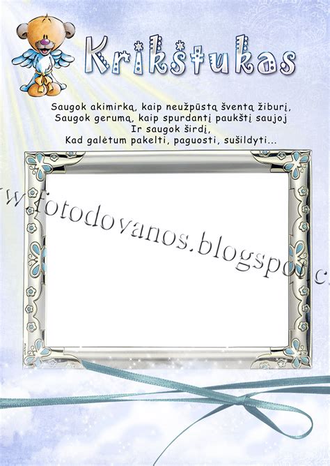 Krikštynų laikraštuko pavyzdys ant stalo