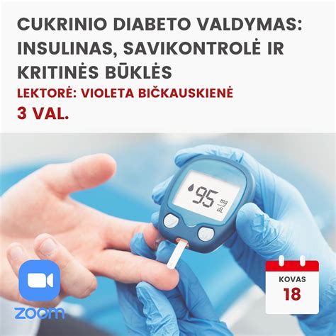 Cukrinio diabeto simptomų infografika