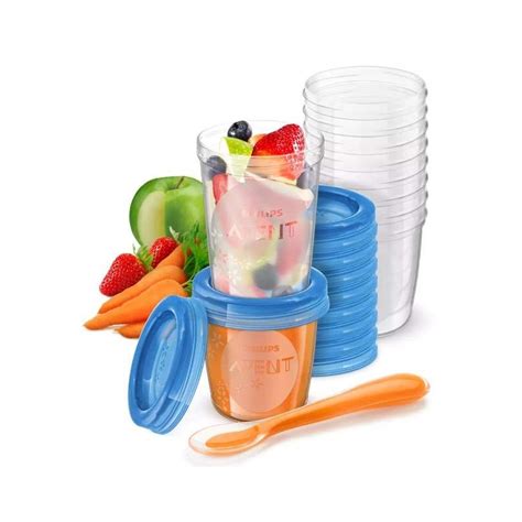 Philips Avent VIA indelių tvarkingas laikymas šaldytuve