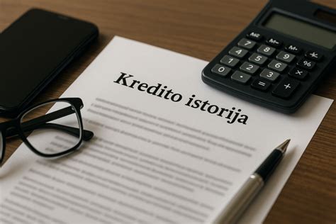 Kaip pagerinti kredito istoriją