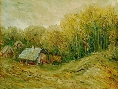 Senovinis Lietuvos kaimo peizažas