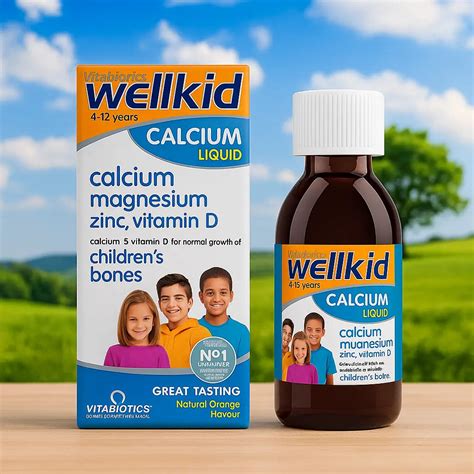 Wellkid Calcium buteliukas su vitaminais ir mineralais