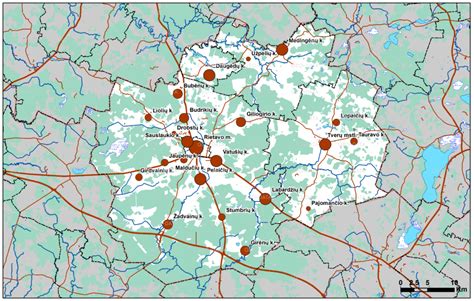 Rietavo savivaldybės žemėlapis