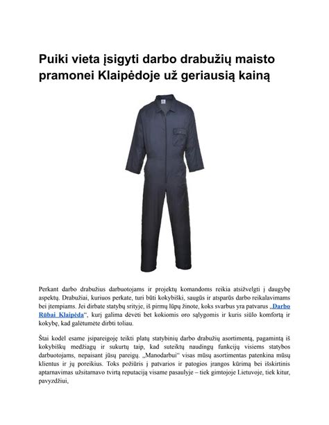 Darbo drabužių funkcionalumo schema