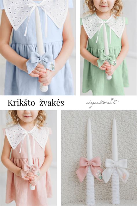 Krikšto žvakės dekoravimas