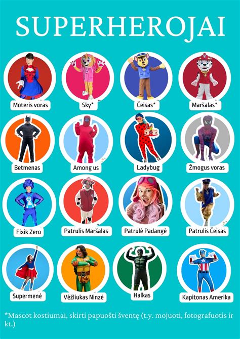 Vaikų šnipų personažai